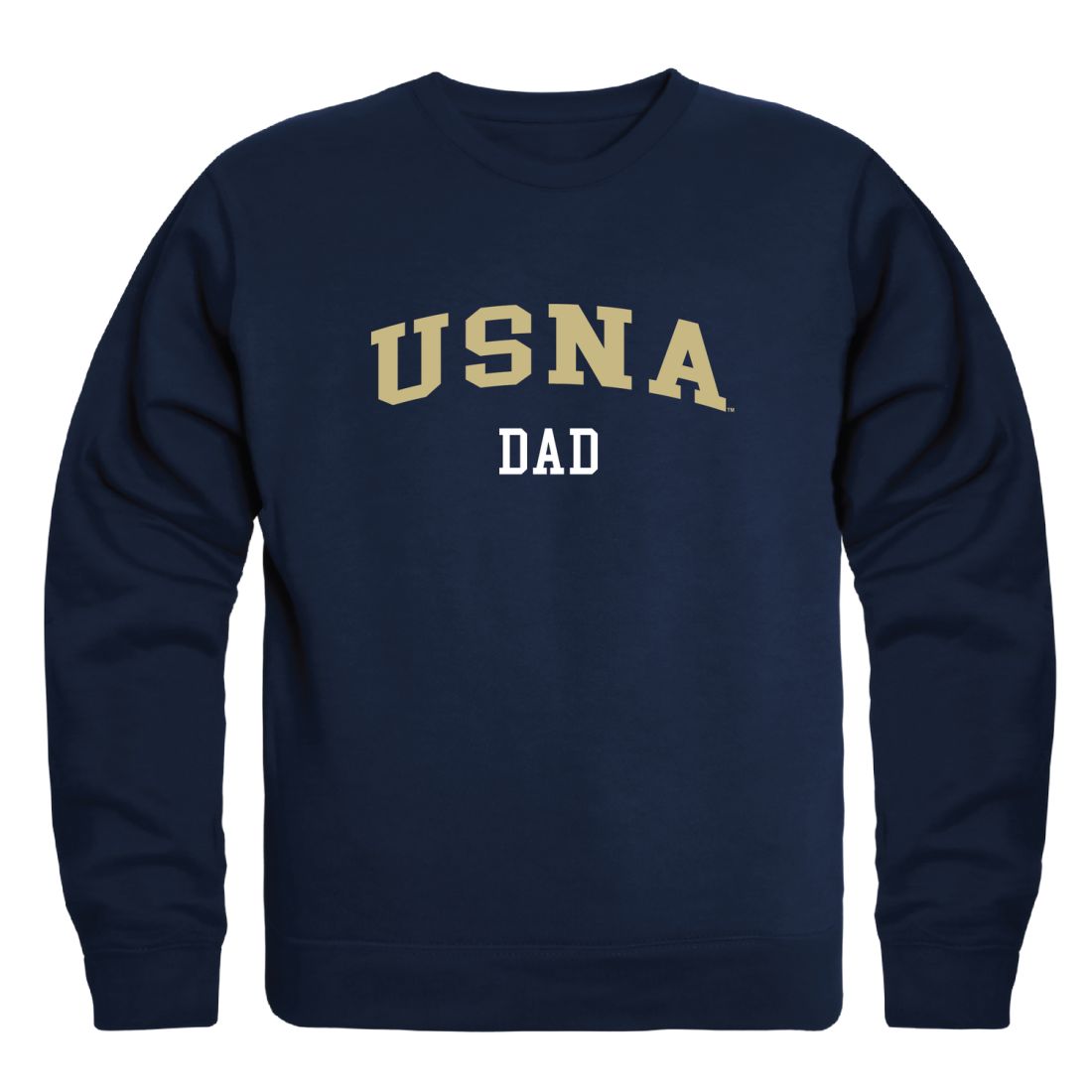 United States Naval Academy Midshipmen Dad Fleece Crewneck Pullover Sweatshirt