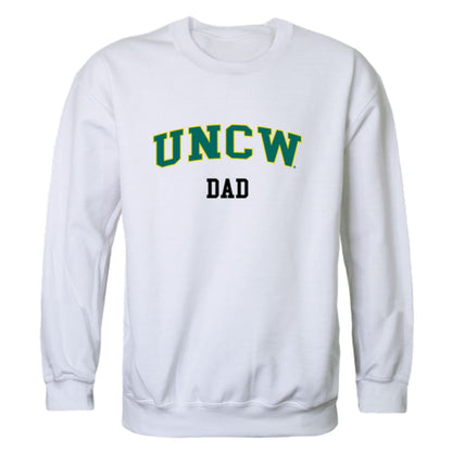 UNCW University of North Carolina Wilmington Seahawks Dad Fleece Crewneck Pullover Sweatshirt Heather Charcoal-Campus-Wardrobe