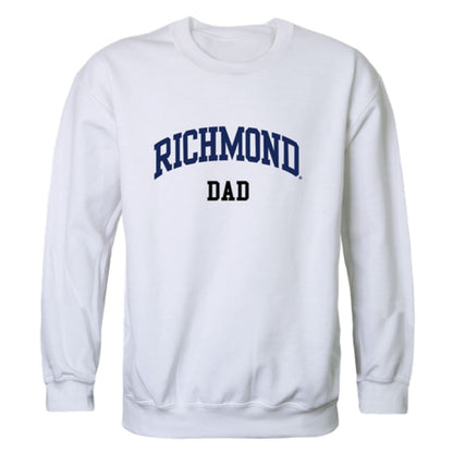 University of Richmond Spiders Dad Fleece Crewneck Pullover Sweatshirt Heather Grey-Campus-Wardrobe