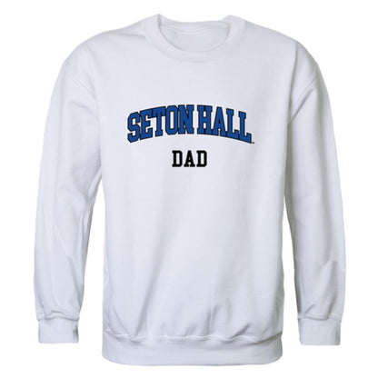 SHU Seton Hall University Pirates Dad Fleece Crewneck Pullover Sweatshirt Heather Grey-Campus-Wardrobe