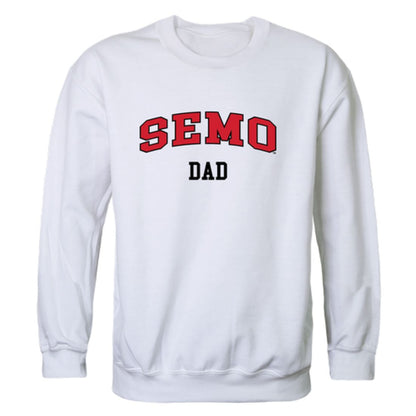 SEMO Southeast Missouri State University Redhawks Dad Fleece Crewneck Pullover Sweatshirt Heather Grey-Campus-Wardrobe
