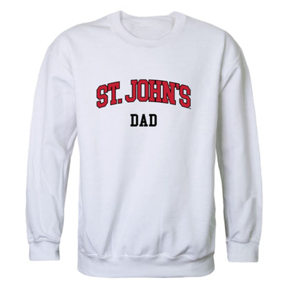 St. John's University Red Storm Dad Fleece Crewneck Pullover Sweatshirt Heather Grey-Campus-Wardrobe
