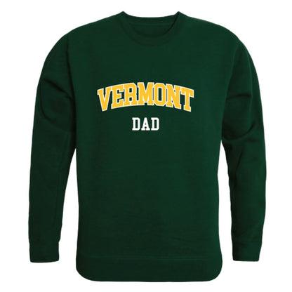 UVM University of Vermont Catamounts Dad Fleece Crewneck Pullover Sweatshirt Forest-Campus-Wardrobe