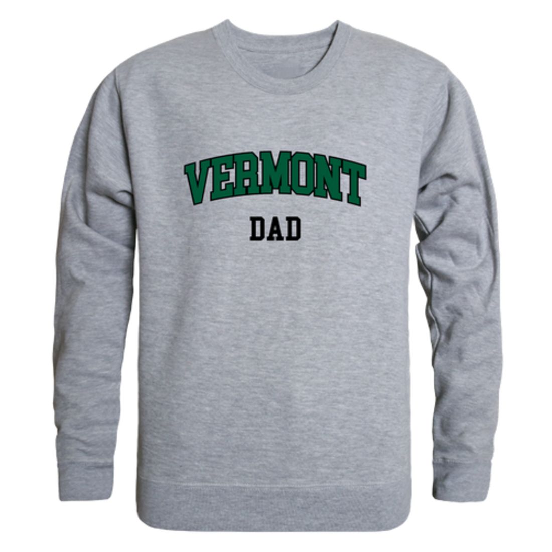 UVM University of Vermont Catamounts Dad Fleece Crewneck Pullover Sweatshirt Forest-Campus-Wardrobe