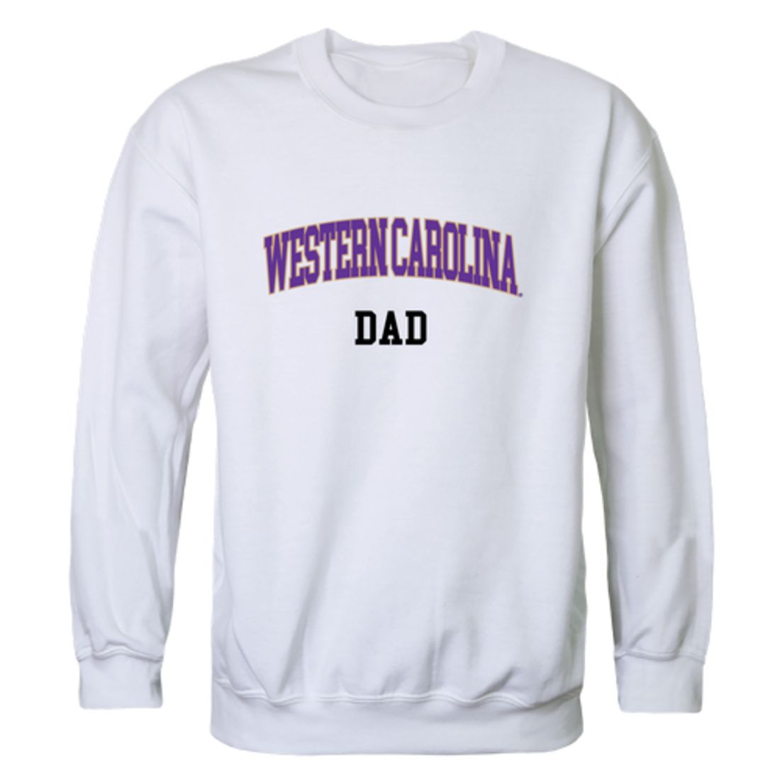 WCU Western Carolina University Catamounts Dad Fleece Crewneck Pullover Sweatshirt Heather Charcoal-Campus-Wardrobe