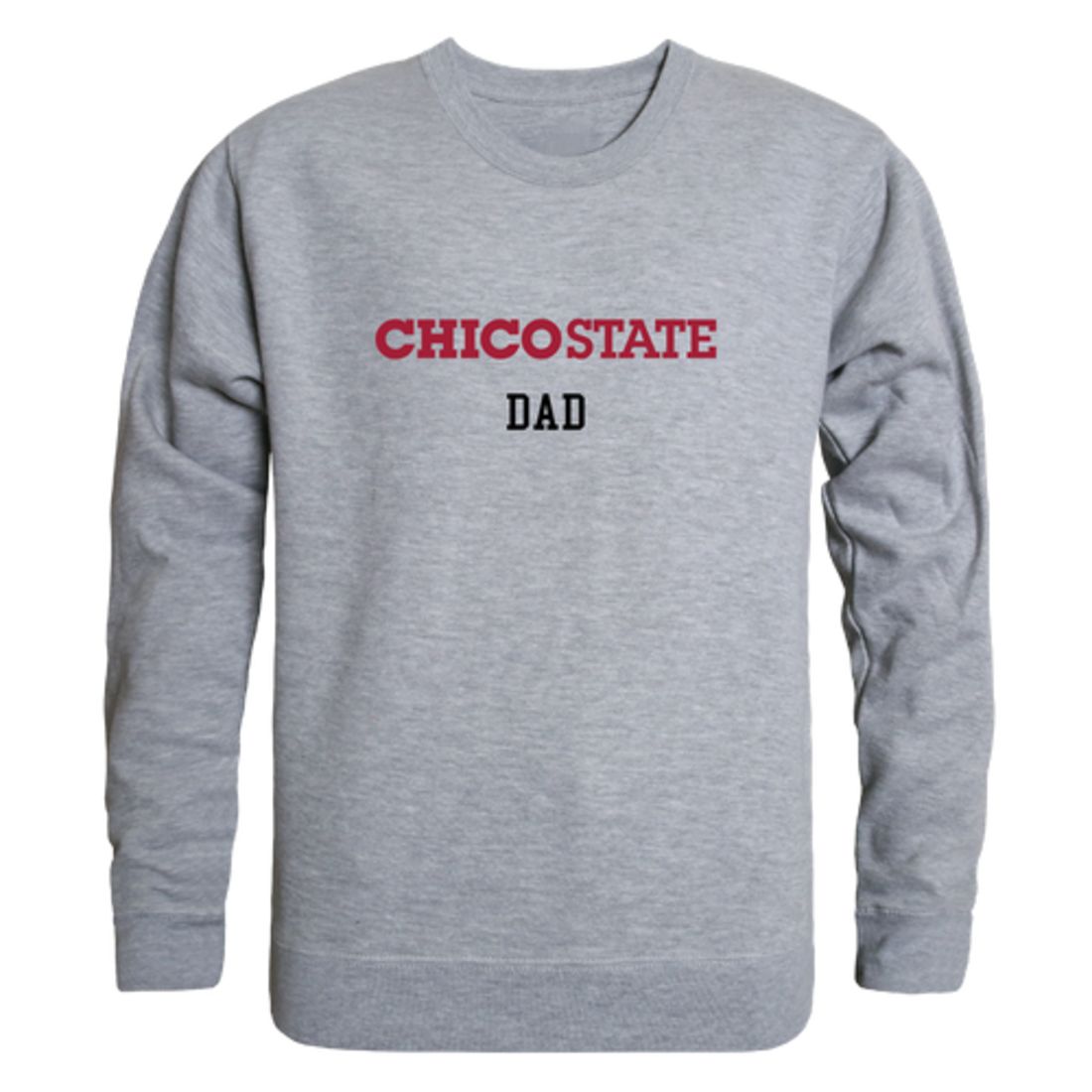 California State University Chico Wildcats Dad Fleece Crewneck Pullover Sweatshirt