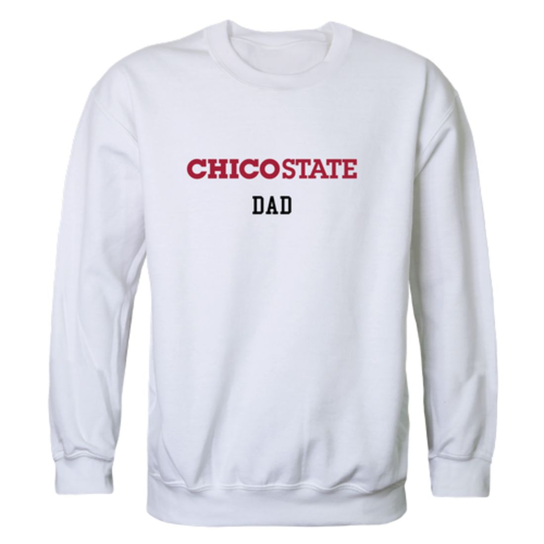 California State University Chico Wildcats Dad Fleece Crewneck Pullover Sweatshirt