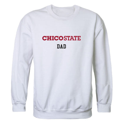 California State University Chico Wildcats Dad Fleece Crewneck Pullover Sweatshirt