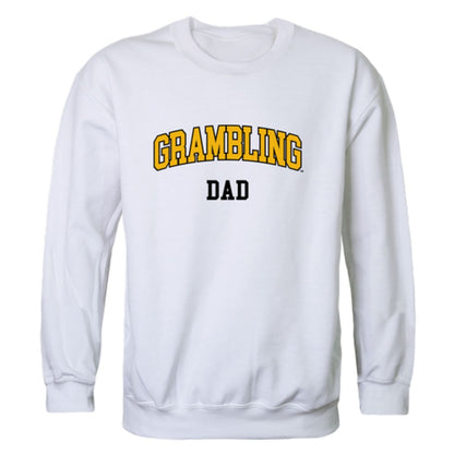 GSU Grambling State University Tigers Dad Fleece Crewneck Pullover Sweatshirt Black-Campus-Wardrobe