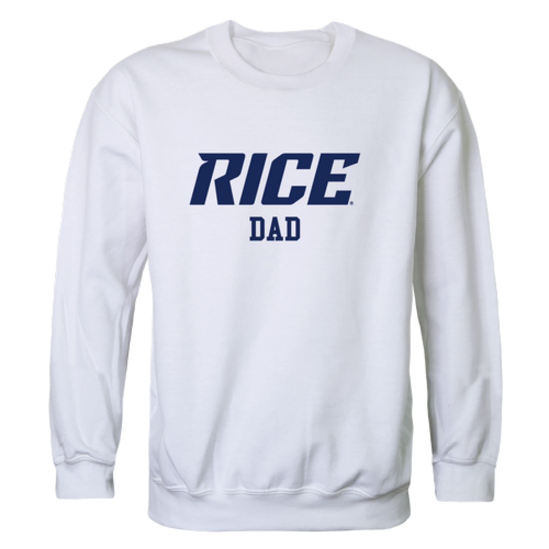 Rice University Owls Dad Fleece Crewneck Pullover Sweatshirt