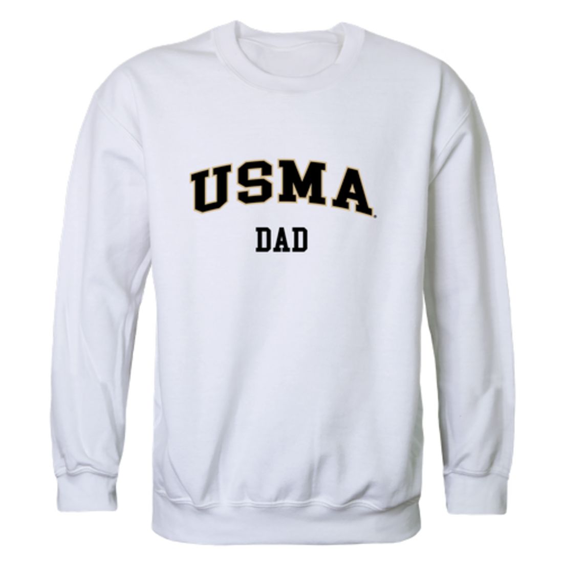 USMA United States Military Academy Black Nights Dad Fleece Crewneck Pullover Sweatshirt