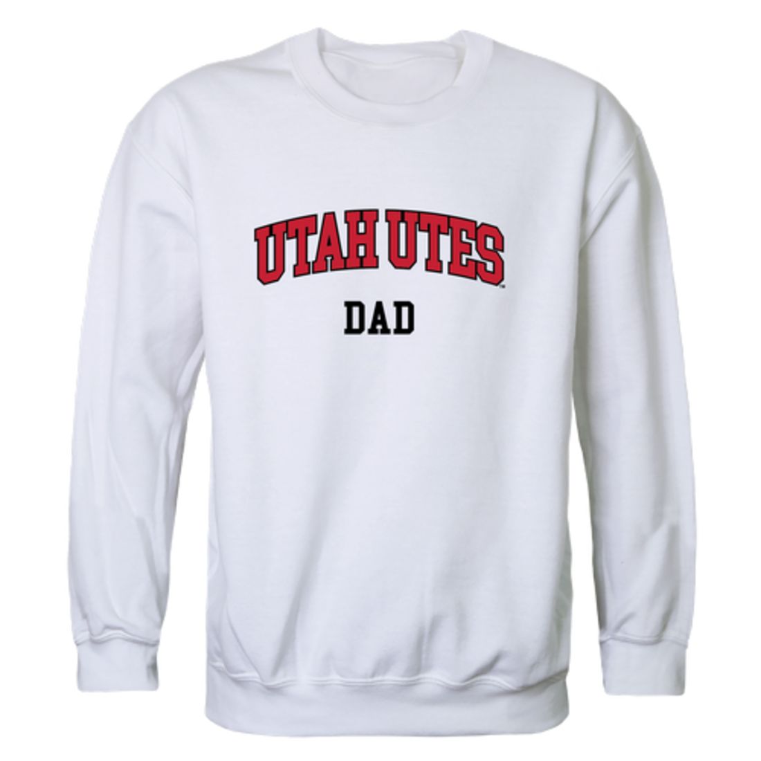 University of Utah Utes Dad Fleece Crewneck Pullover Sweatshirt