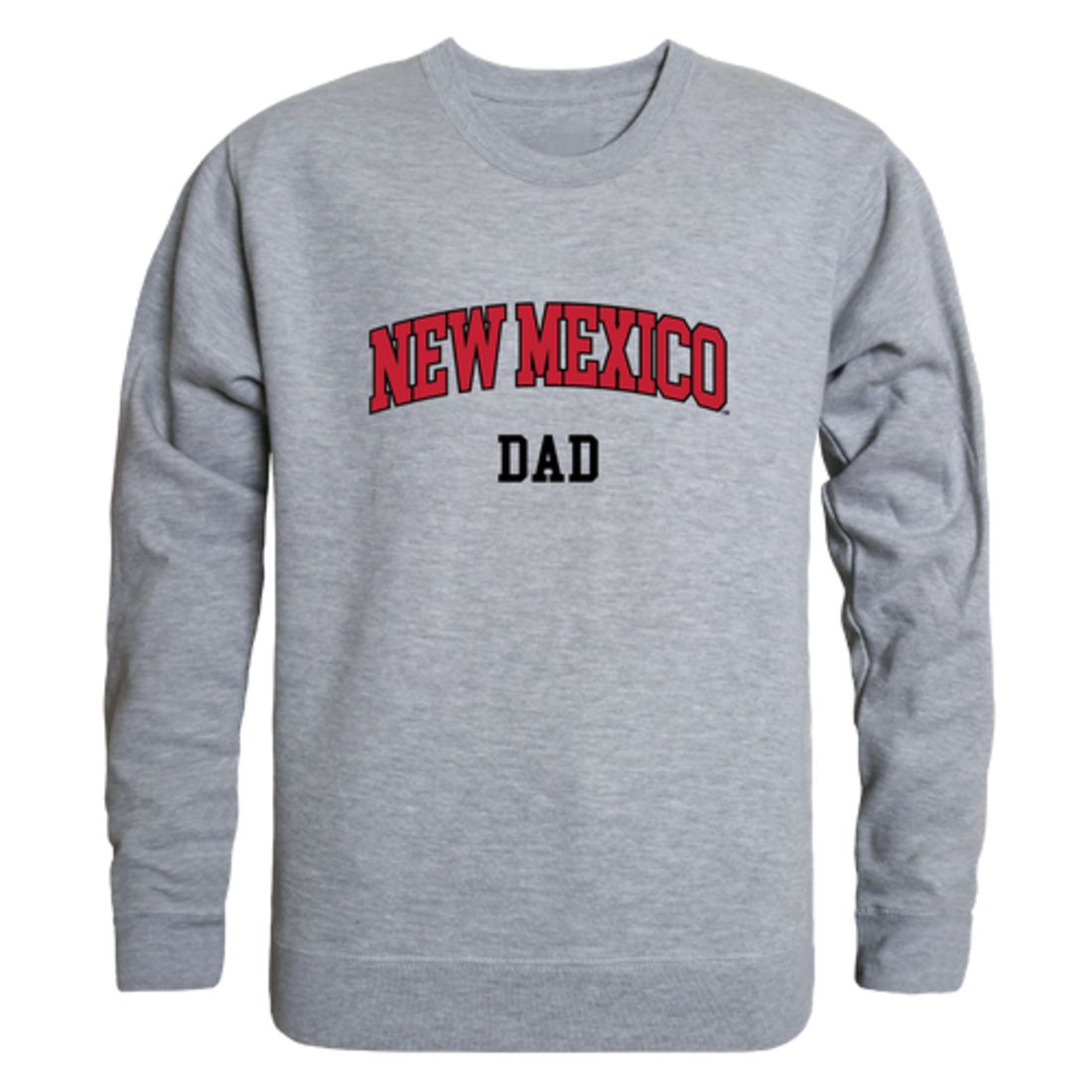 University of New Mexico Lobos Dad Fleece Crewneck Pullover Sweatshirt