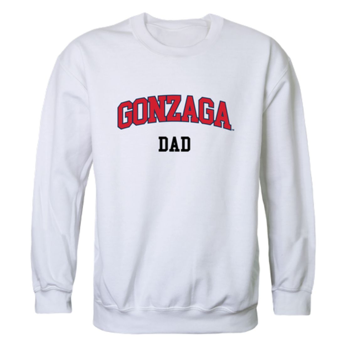 Gonzaga University Bulldogs Dad Fleece Crewneck Pullover Sweatshirt