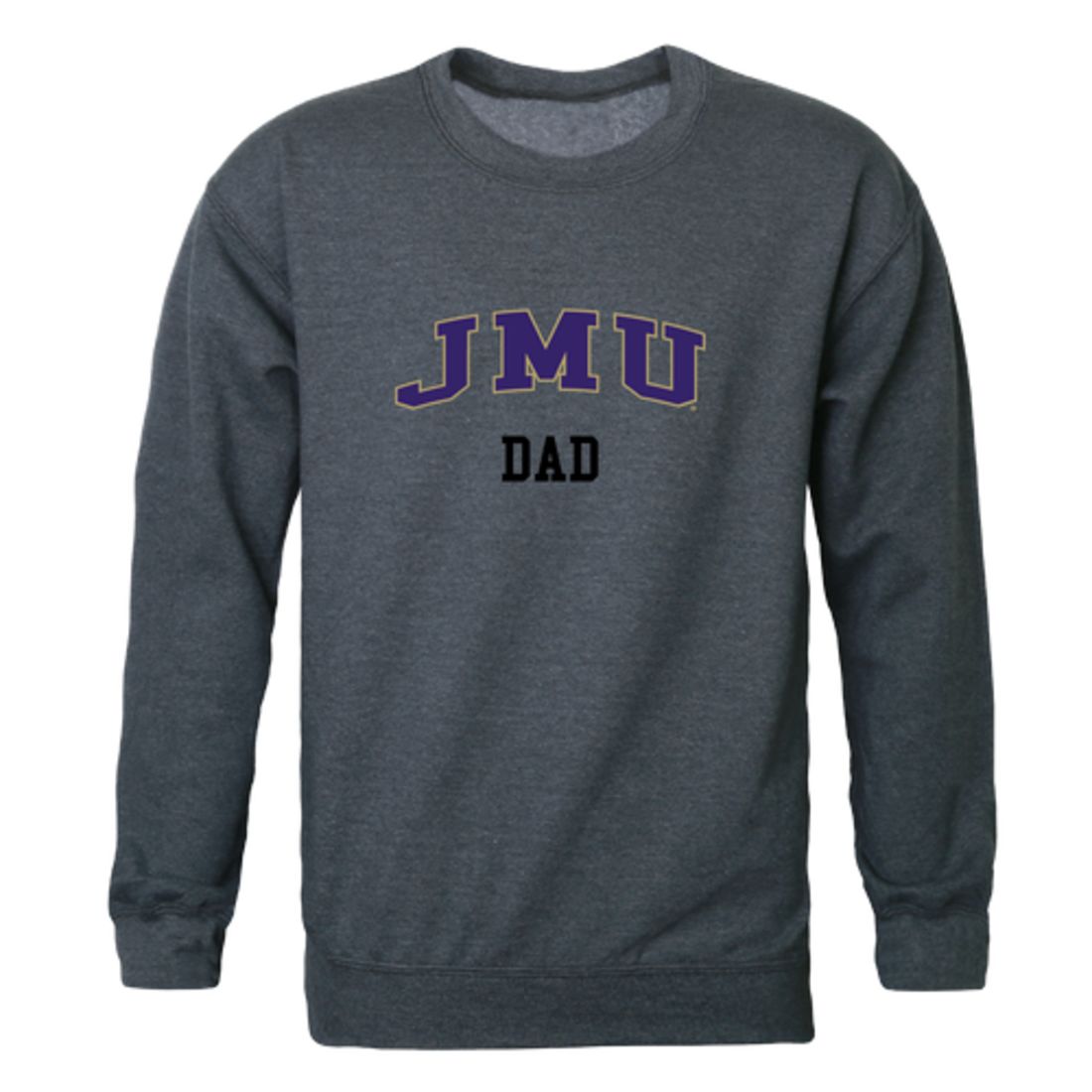 James Madison University Foundation Dukes Dad Fleece Crewneck Pullover Sweatshirt