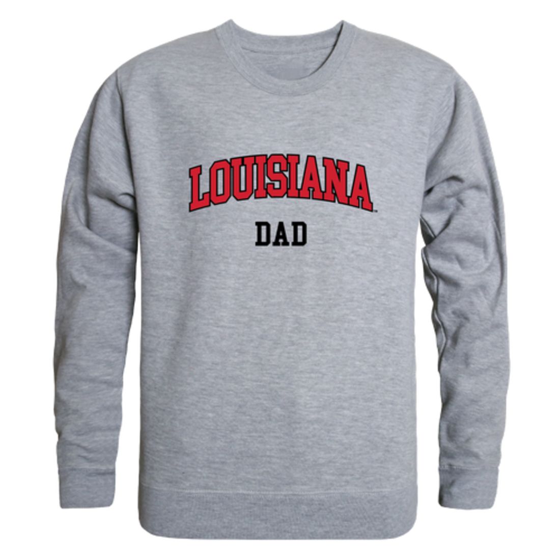 University of Louisiana at Lafayette Ragin' Cajuns Dad Fleece Crewneck Pullover Sweatshirt