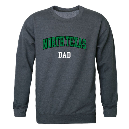 University of North Texas Mean Green Dad Fleece Crewneck Pullover Sweatshirt