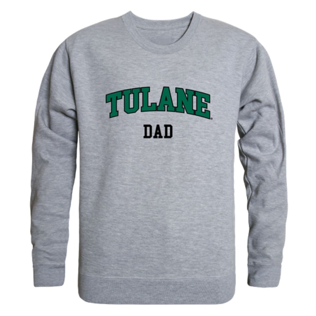 Tulane University Green Waves Dad Fleece Crewneck Pullover Sweatshirt
