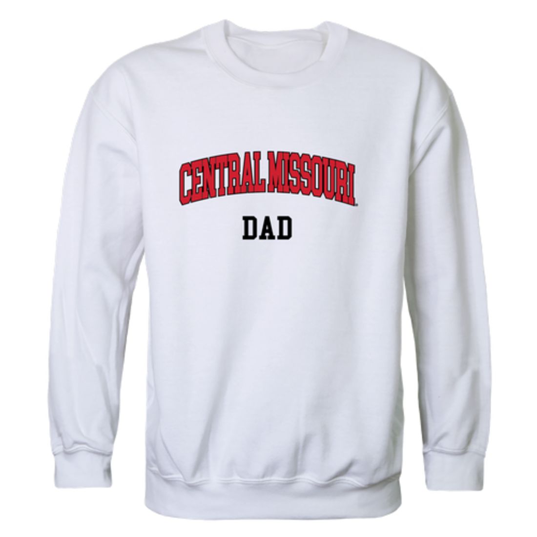 University of Central Missouri Mules Dad Fleece Crewneck Pullover Sweatshirt