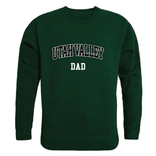 Utah Valley University Wolverines Dad Fleece Crewneck Pullover Sweatshirt
