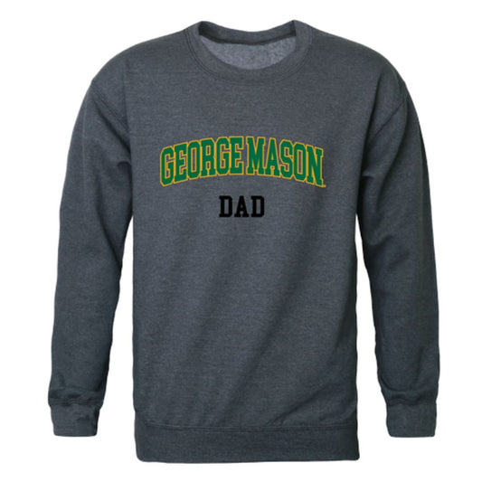George Mason University Patriots Dad Fleece Crewneck Pullover Sweatshirt