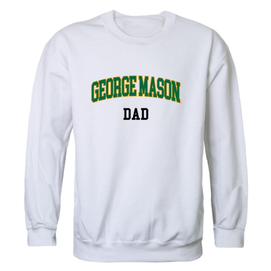 George Mason University Patriots Dad Fleece Crewneck Pullover Sweatshirt