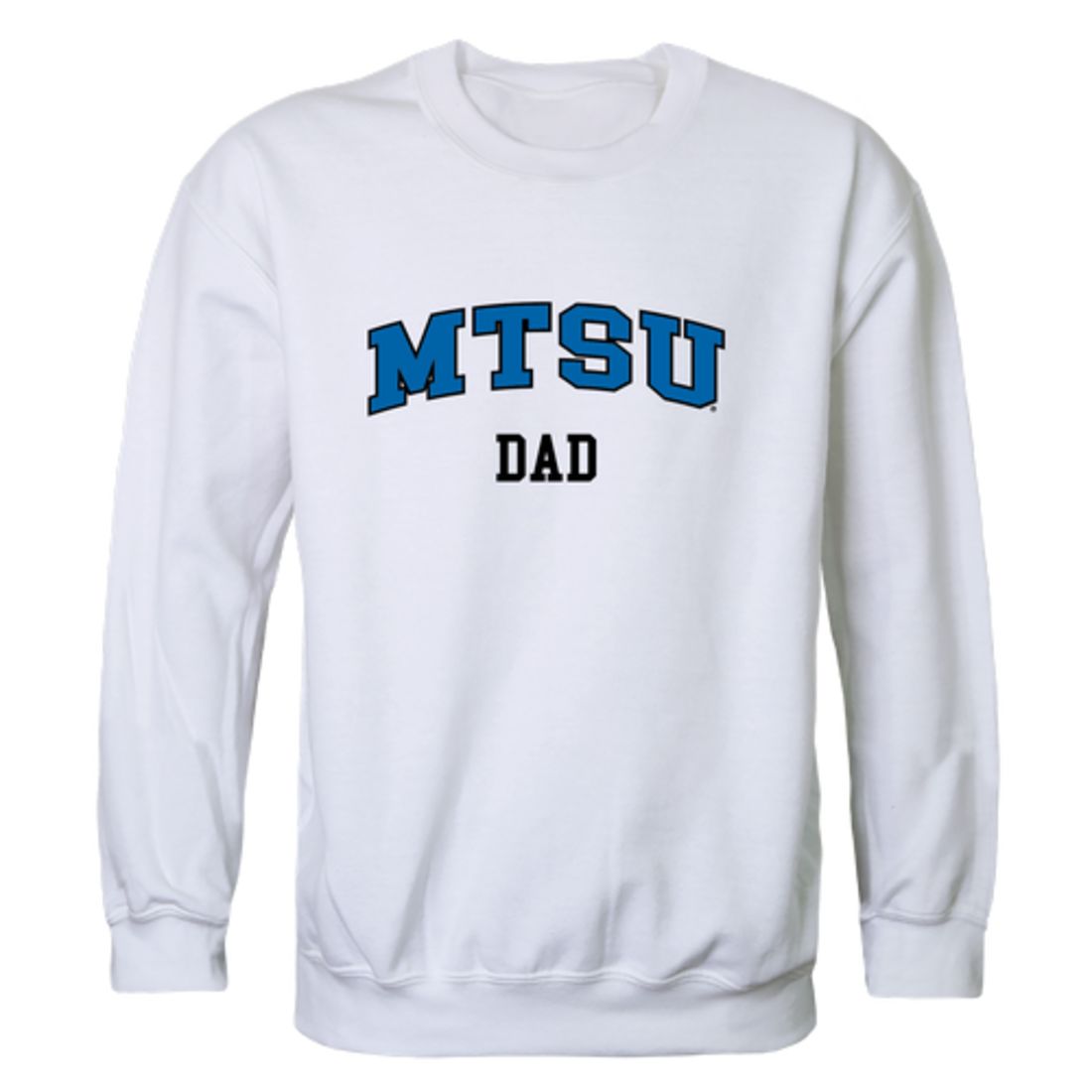 Middle Tennessee State University Blue Raiders Dad Fleece Crewneck Pullover Sweatshirt