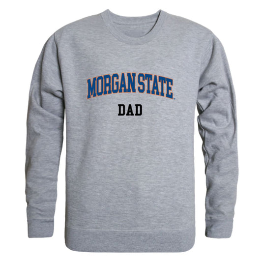 Morgan State University Bears Dad Fleece Crewneck Pullover Sweatshirt