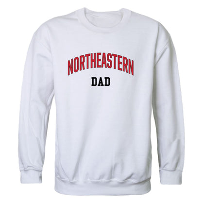 Northeastern University Huskies Dad Fleece Crewneck Pullover Sweatshirt