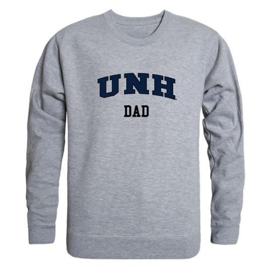 University of New Hampshire Wildcats Dad Fleece Crewneck Pullover Sweatshirt