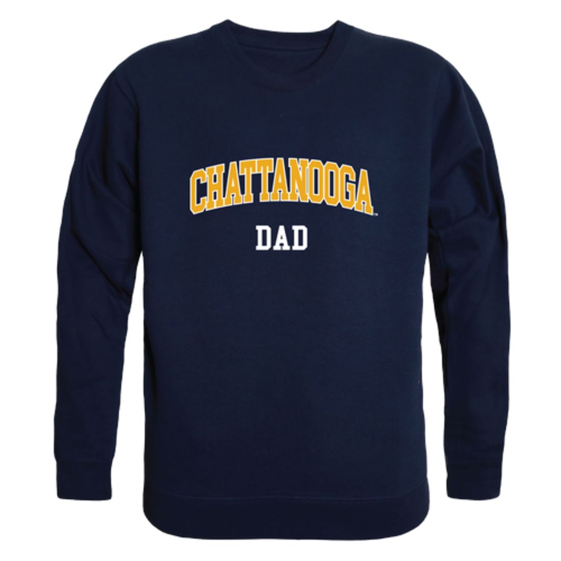 UTC University of Tennessee at Chattanooga MOCS Dad Fleece Crewneck Pullover Sweatshirt Heather Grey-Campus-Wardrobe