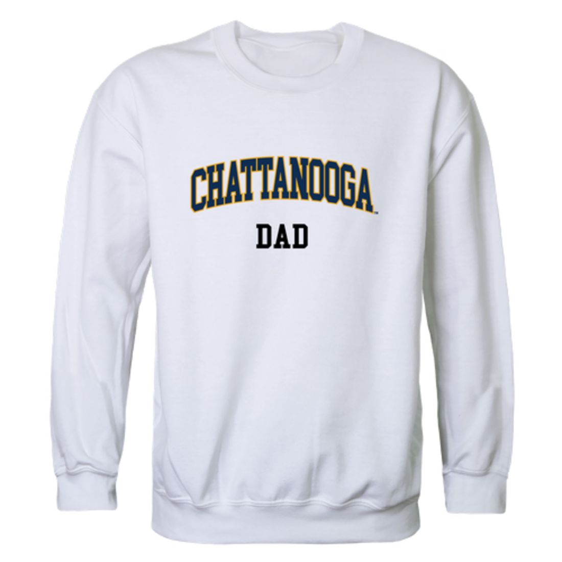 UTC University of Tennessee at Chattanooga MOCS Dad Fleece Crewneck Pullover Sweatshirt Heather Grey-Campus-Wardrobe