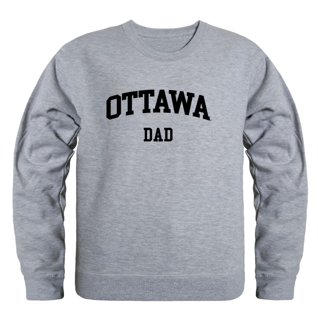 Ottawa, Gibby, OU, Braves Braves Dad Fleece Crewneck Pullover Sweatshirt