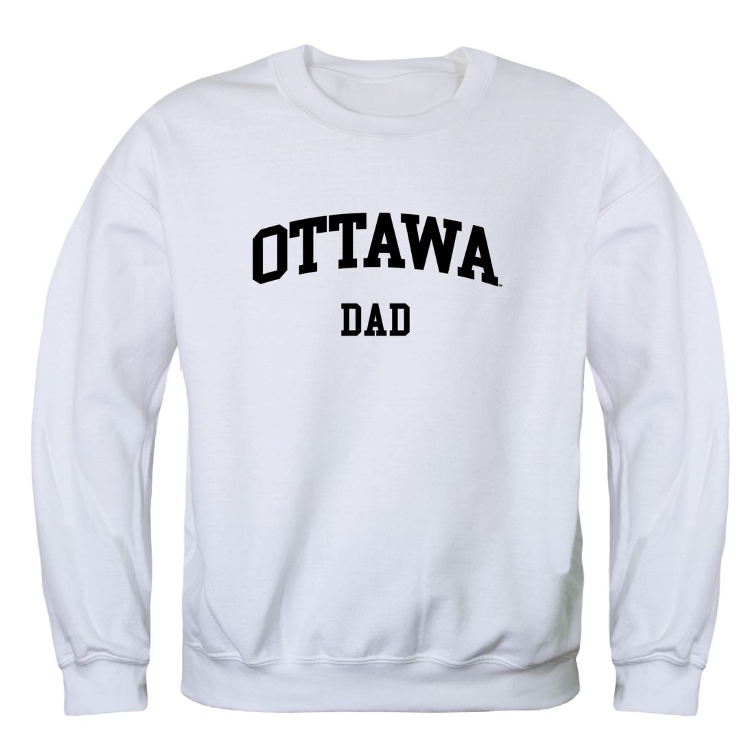 Ottawa, Gibby, OU, Braves Braves Dad Fleece Crewneck Pullover Sweatshirt