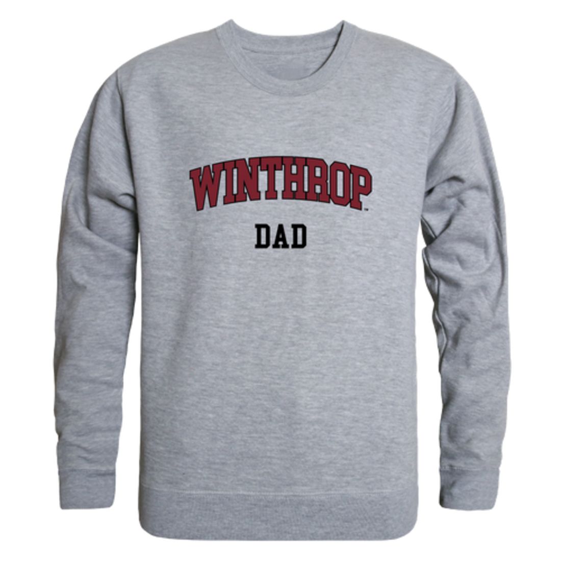 Winthrop University Eagles Dad Fleece Crewneck Pullover Sweatshirt Hea