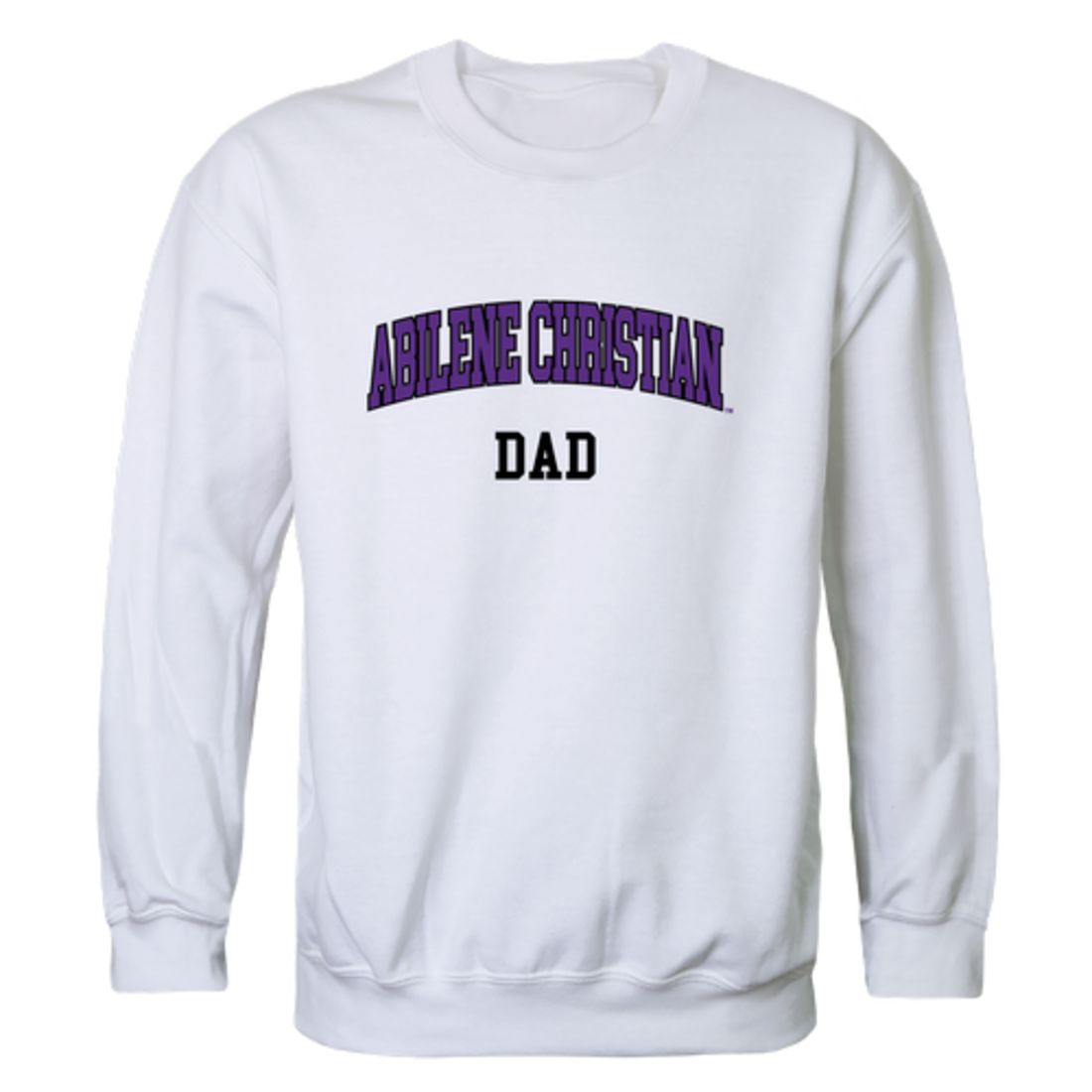 ACU Abilene Christian University Wildcats Dad Fleece Crewneck Pullover Sweatshirt Heather Charcoal-Campus-Wardrobe