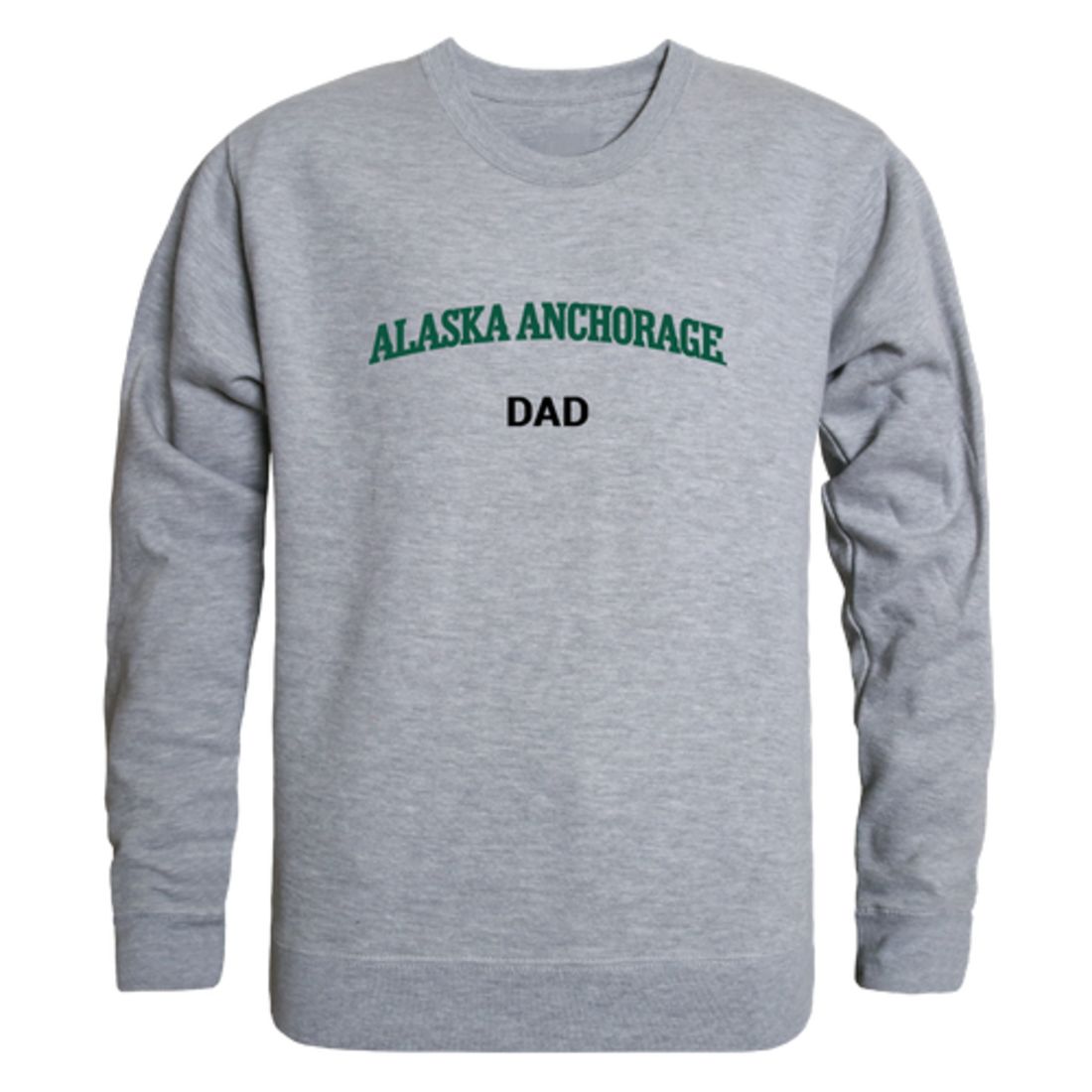 UAA University of Alaska Anchorage Sea Wolves Dad Fleece Crewneck Pullover Sweatshirt Forest-Campus-Wardrobe