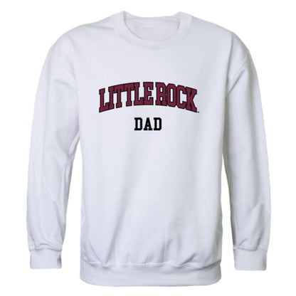 Arkansas at Little Rock Trojans Dad Fleece Crewneck Pullover Sweatshirt Heather Grey-Campus-Wardrobe