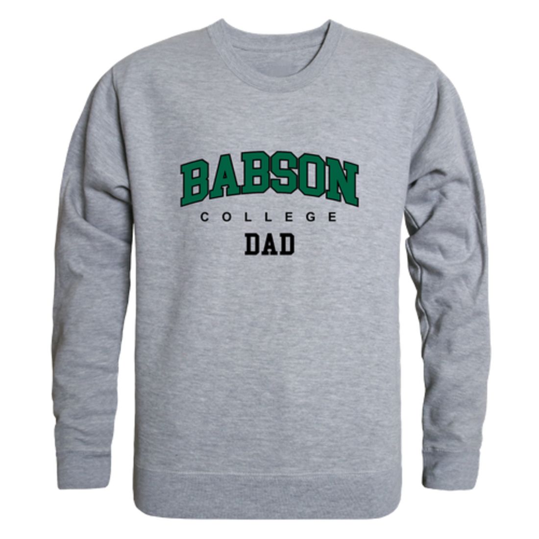 Babson College Beavers Dad Fleece Crewneck Pullover Sweatshirt Forest-Campus-Wardrobe