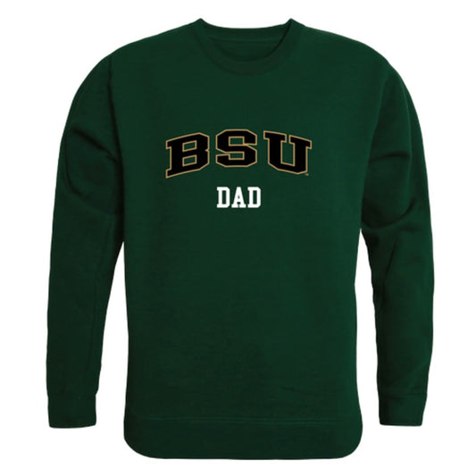 BSU Bemidji State University Beavers Dad Fleece Crewneck Pullover Sweatshirt Forest-Campus-Wardrobe