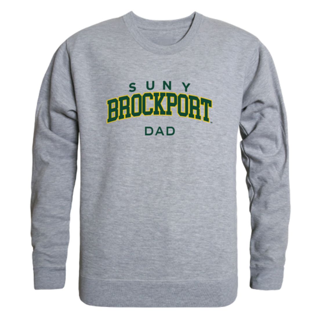 SUNY College at Brockport Golden Eagles Dad Fleece Crewneck Pullover Sweatshirt Forest-Campus-Wardrobe