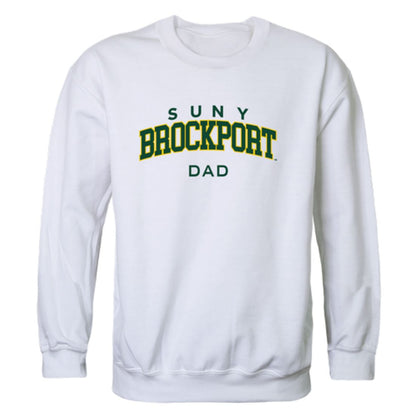 SUNY College at Brockport Golden Eagles Dad Fleece Crewneck Pullover Sweatshirt Forest-Campus-Wardrobe