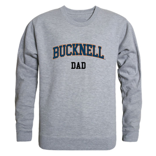 Bucknell University Bison Dad Fleece Crewneck Pullover Sweatshirt Heather Grey-Campus-Wardrobe