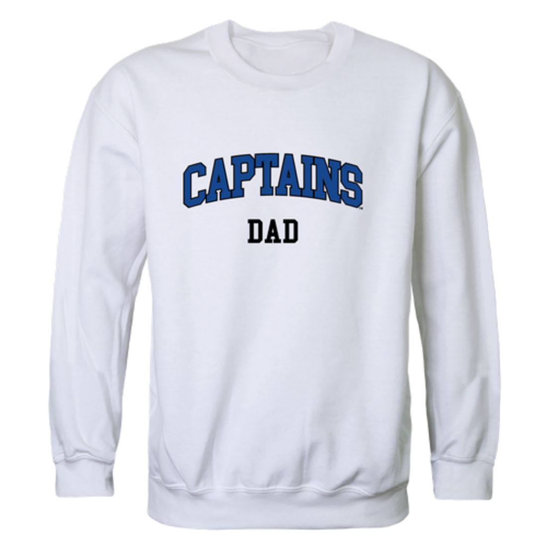 CNU Christopher Newport University Captains Dad Fleece Crewneck Pullover Sweatshirt Heather Grey-Campus-Wardrobe