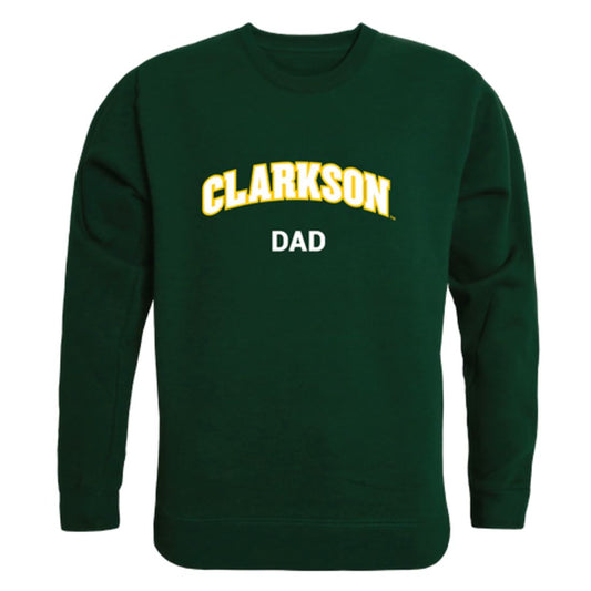 Clarkson University Golden Knights Dad Fleece Crewneck Pullover Sweatshirt Forest-Campus-Wardrobe