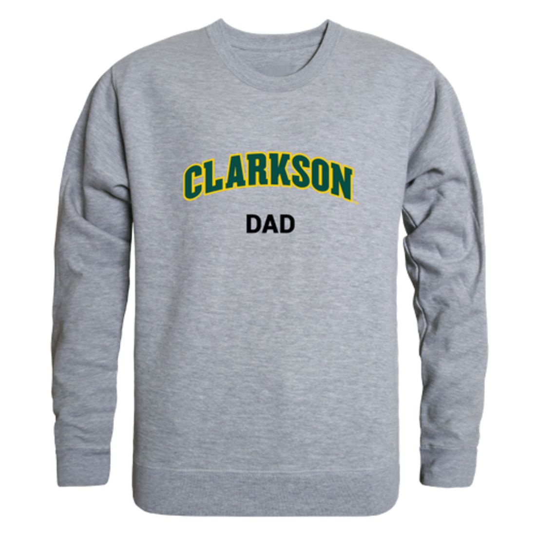 Clarkson University Golden Knights Dad Fleece Crewneck Pullover Sweatshirt Forest-Campus-Wardrobe