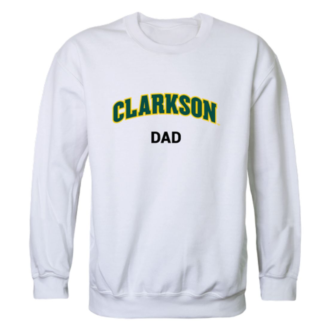 Clarkson University Golden Knights Dad Fleece Crewneck Pullover Sweatshirt Forest-Campus-Wardrobe