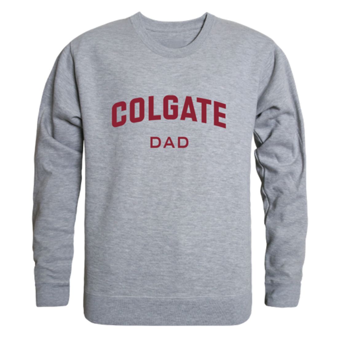 Colgate University Raider Dad Fleece Crewneck Pullover Sweatshirt Heather Grey-Campus-Wardrobe
