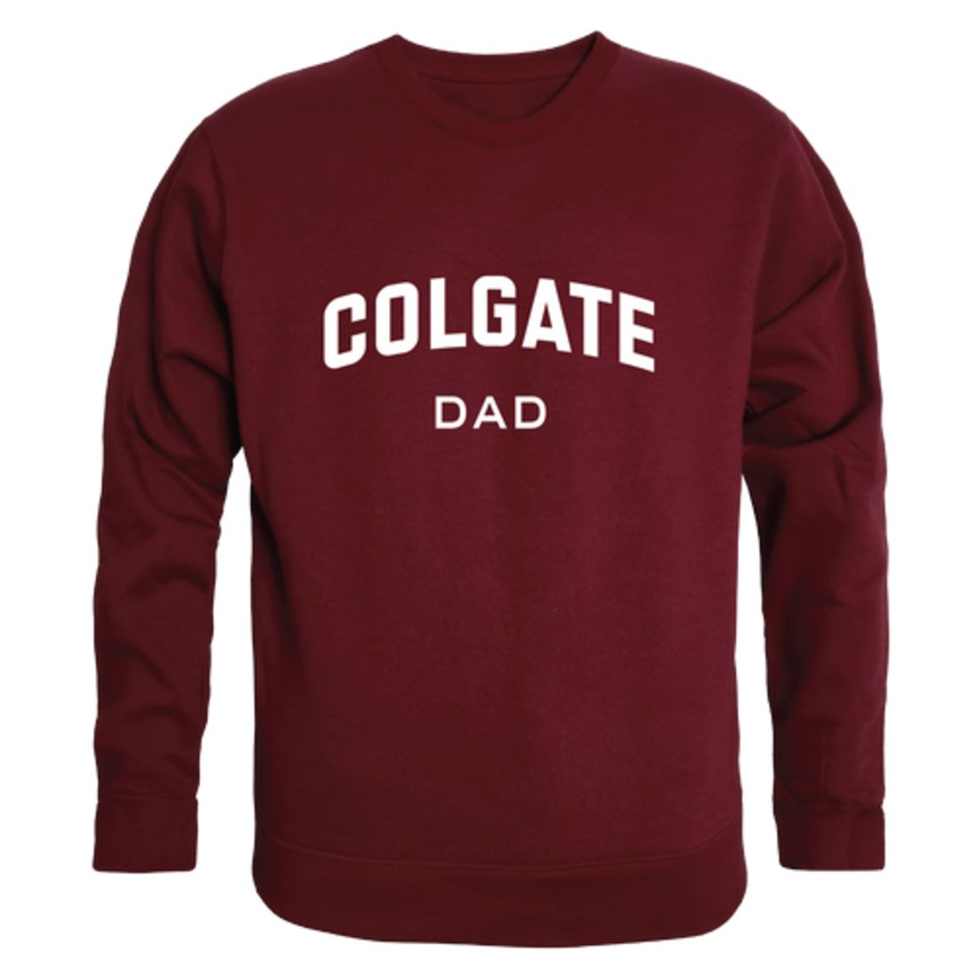 Colgate University Raider Dad Fleece Crewneck Pullover Sweatshirt Heather Grey-Campus-Wardrobe