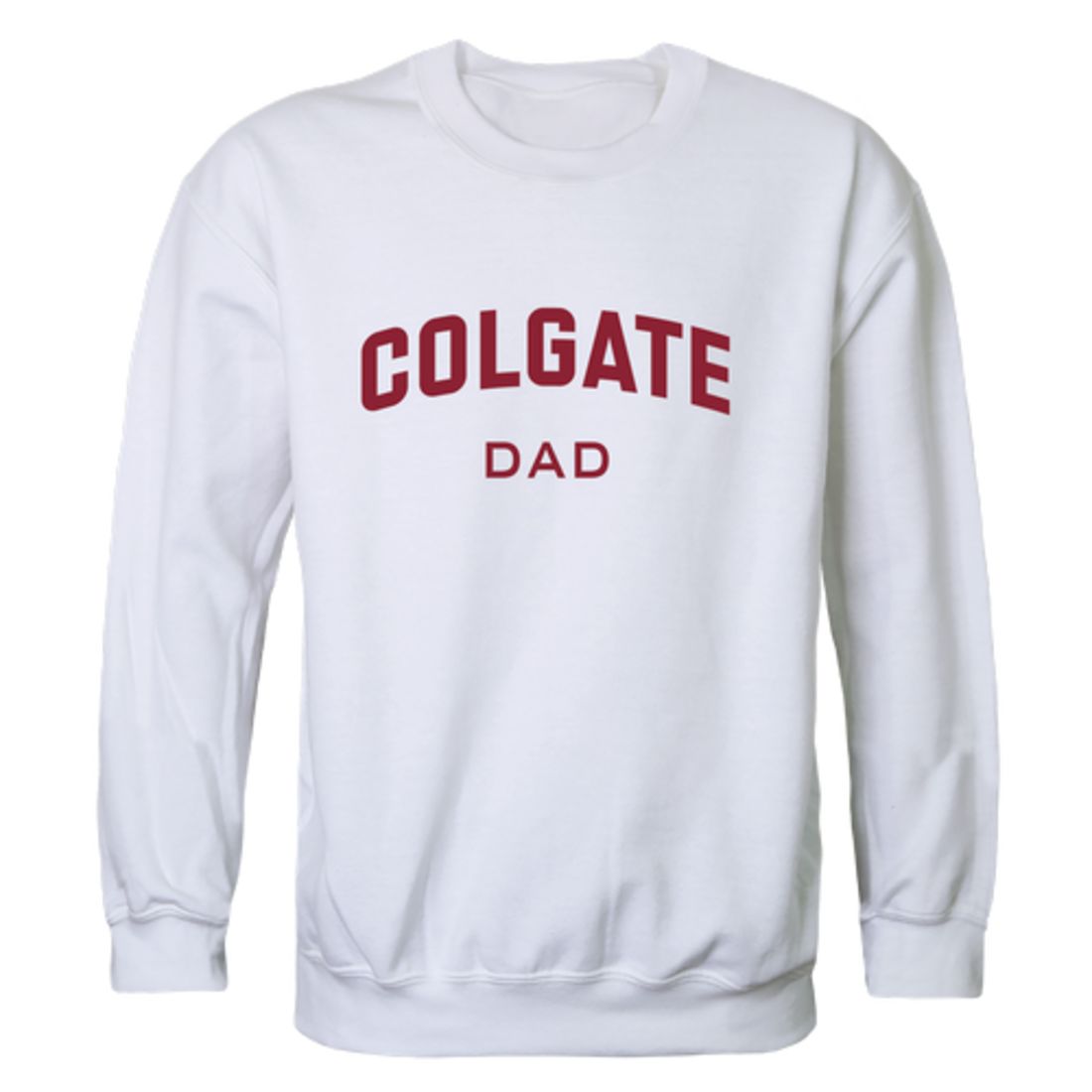 Colgate University Raider Dad Fleece Crewneck Pullover Sweatshirt Heather Grey-Campus-Wardrobe